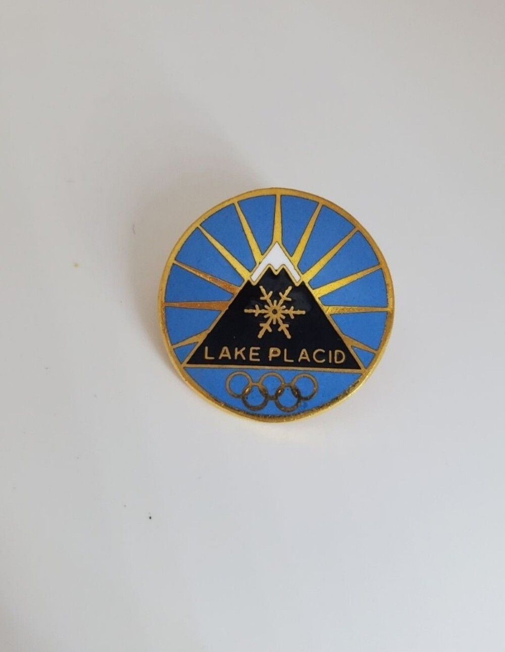 INC International Concepts Blue and Black Lake Placid Olympic Pin